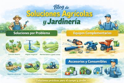 Soluciones prácticas para agricultura y jardinería: equipos complementarios, accesorios, mantenimiento y uso correcto 