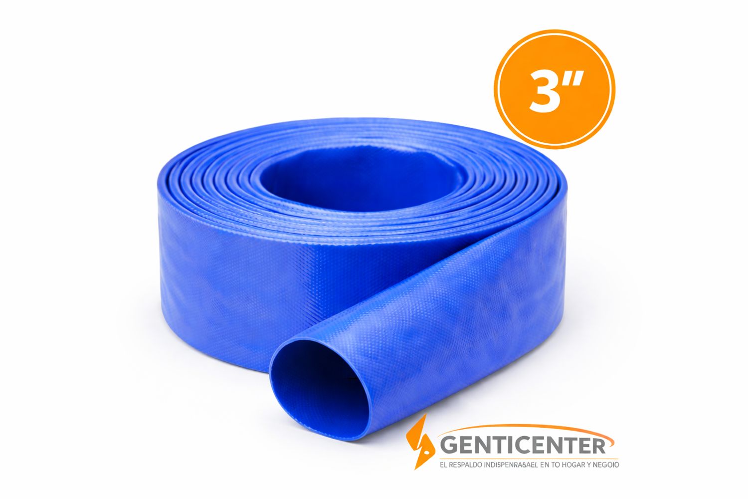 Manguera plana 3 pulgadas para agua tipo caudal