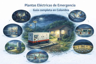 Plantas eléctricas de emergencia para hogares y negocios en Colombia