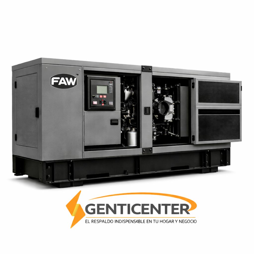 Planta Electrica Diesel 30 kVA 110/220V 3F 80 Amp Max. Faw