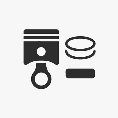 Pistón completo en 0.25 motor diésel 170F