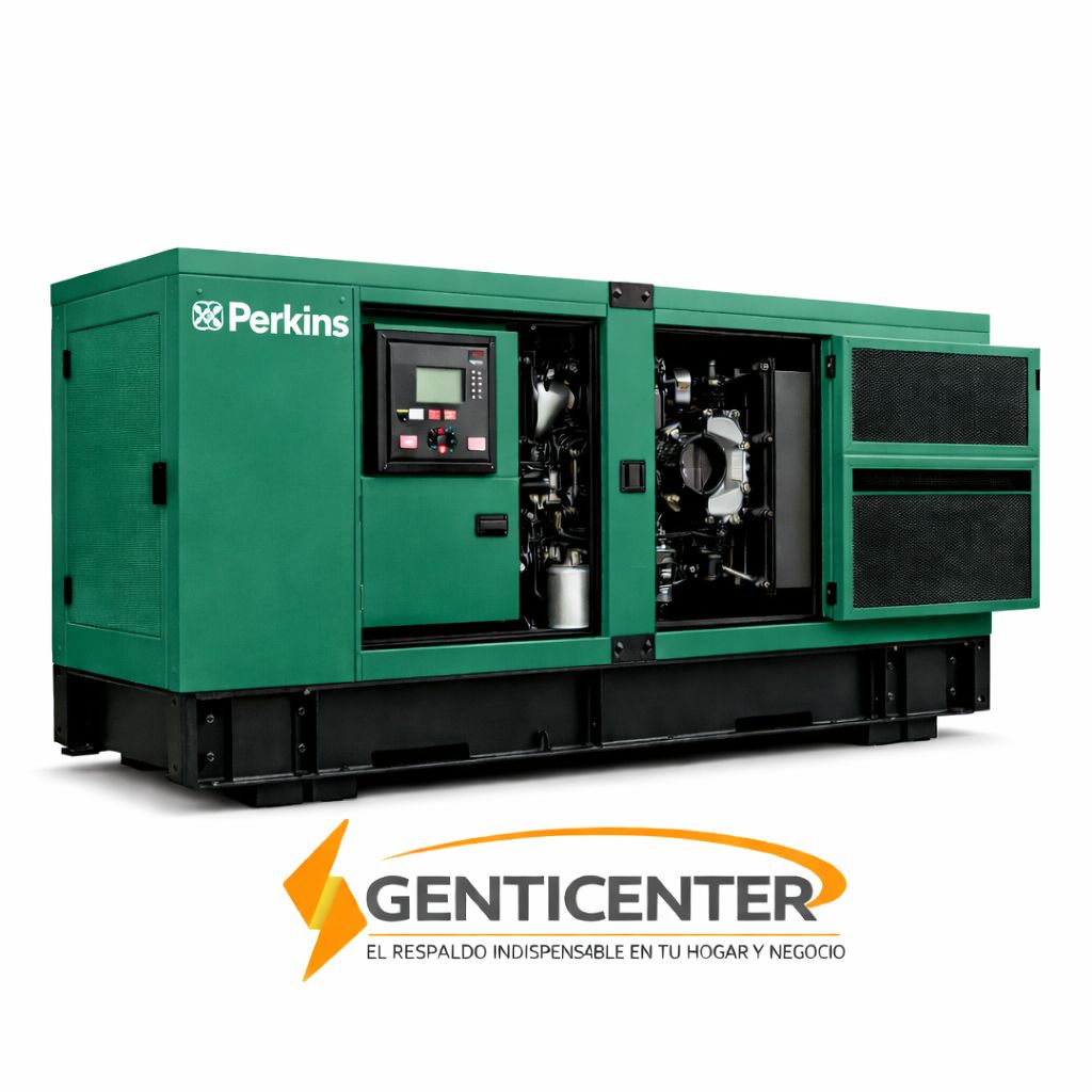 Planta Electrica Diesel 100 kVA 110/220V 3F 243 Amp Max. Perkins - 93 kVA nominales