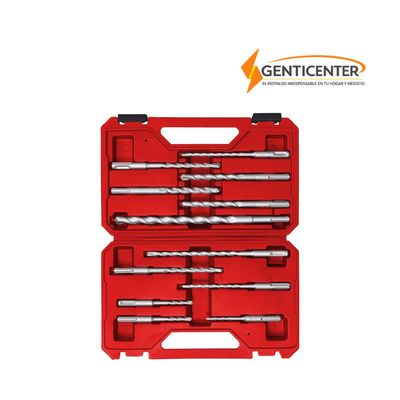 Maleta de 12 brocas SDS Plus para Rotomartillo - 12 Unidades