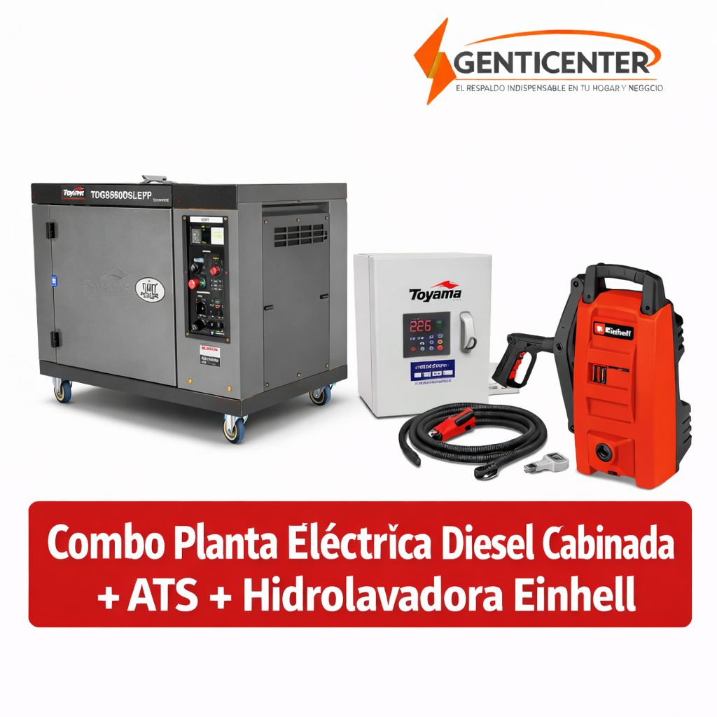 Combo Generador Eléctrico Hidrolavadora