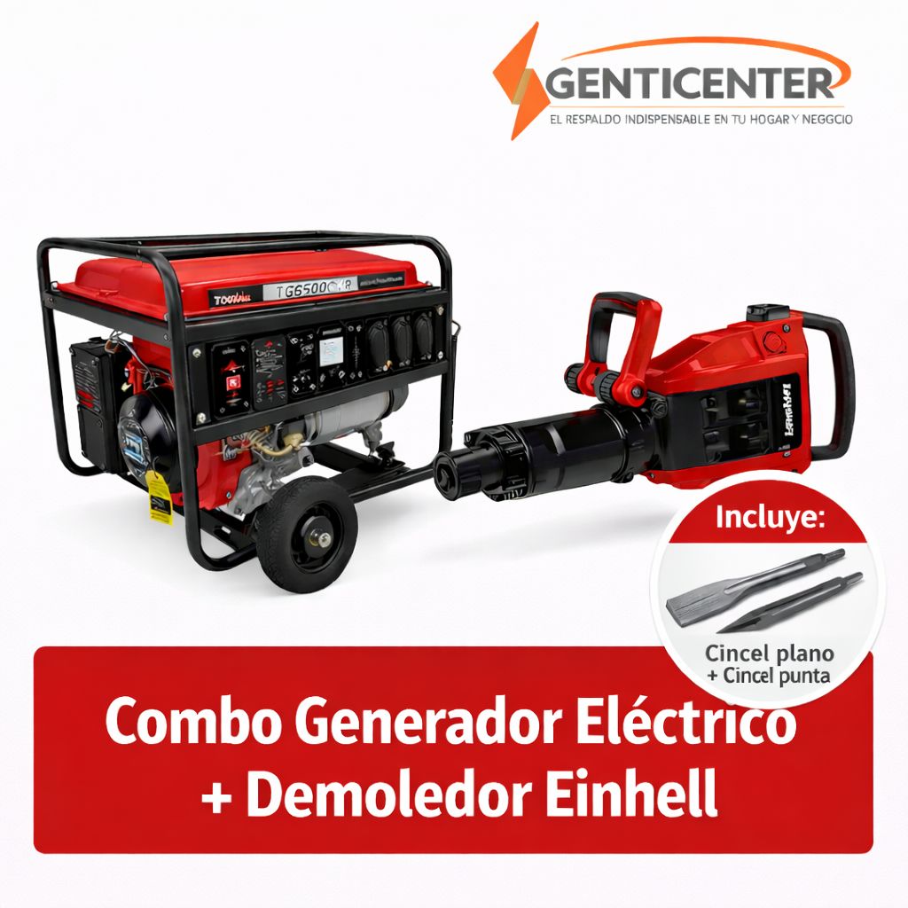 Generador eléctrico + Demoledor Einhell Combo para construcción