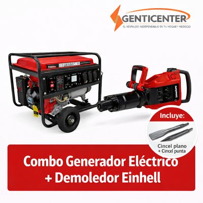Generador eléctrico + Demoledor Einhell Combo para construcción
