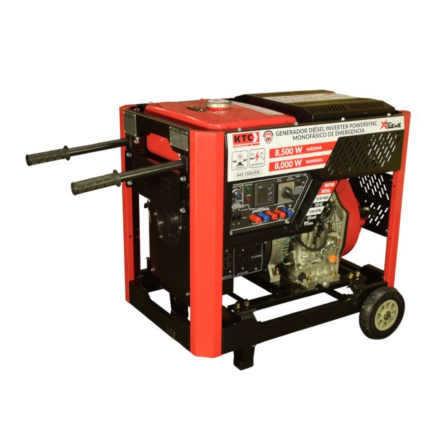 Generador  Diesel Xtreme Inverter de Emergencia KTC ODG9Xi 8 kVA 8.5 kVA 110/220V 34/69 Amperios Max.
