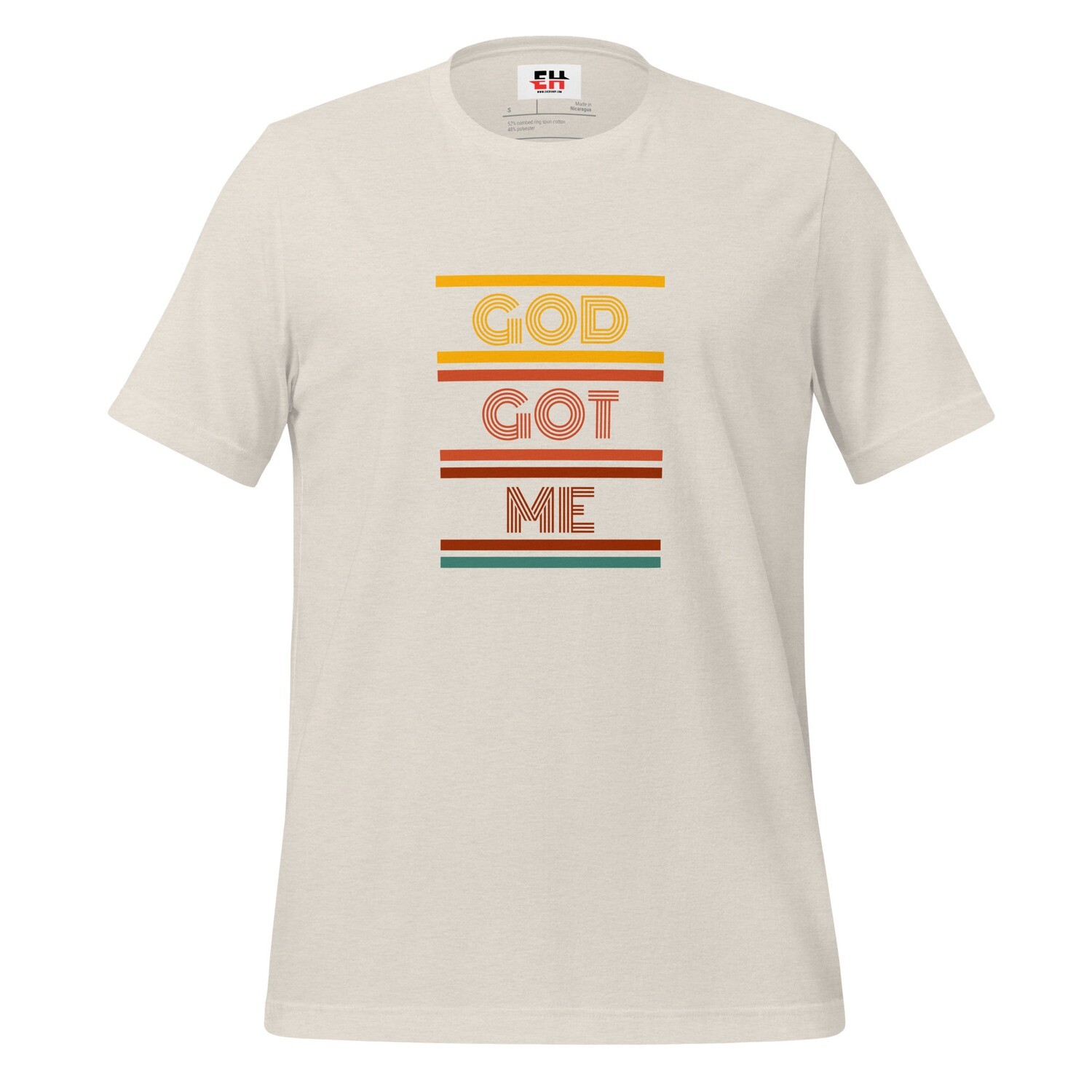 God Got Me Tri-Color Unisex t-shirt