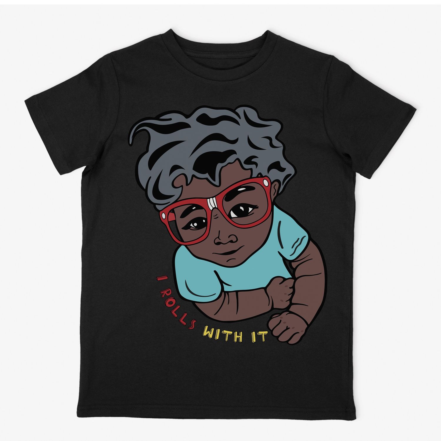"I Rolls with it" Kids Tee (BLK)