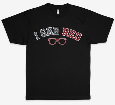 I See Red (B) Varsity Heavyweight Tee
