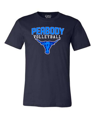 Unisex Youth & Adult 50/50 Dri-Power Peabody High Volleyball T-Shirt