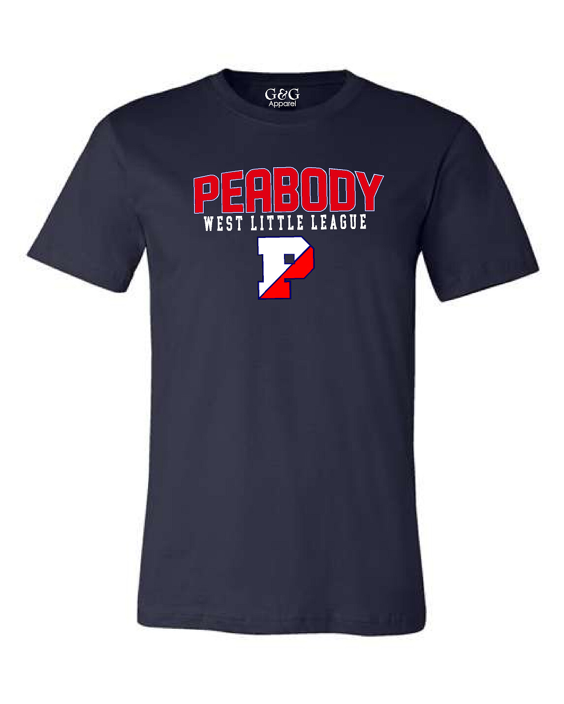 Unisex Youth & Adult 50/50 Dri-Power Peabody West Little League T-Shirt 1.0