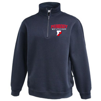 Pennant Brand Peabody West Little League Embroidered 1/4 Zip Sweatshirt