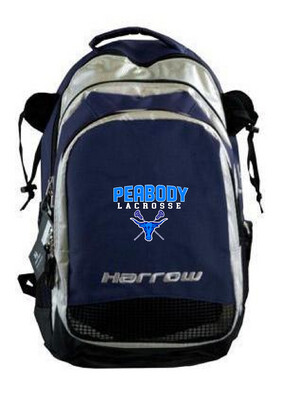Harrow Sports Elite Lacrosse Backpack W/ Embroidered Peabody Lacrosse Logo