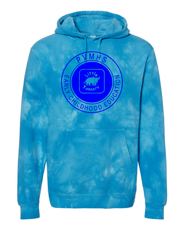 Independent Brand PVMHS Early Childhood Education Tie Dye Hooded Sweatshirt