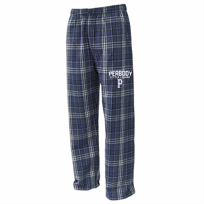 Pennant Brand Peabody Little League Baseball Printed Flannel Pant