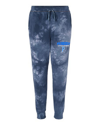 Unisex Embroidered Independent Brand Peabody Peabody Little League Baseball Jogger Tie Dye Sweatpants W/ Pocket