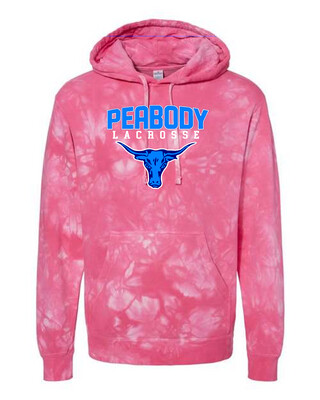 Independent Brand Peabody High School Girls Lacrosse Tie Dye Hooded Sweatshirt
