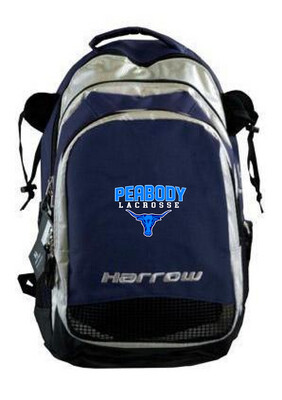 Harrow Sports Elite Lacrosse Backpack W/ Embroidered Peabody High Girls Lacrosse Logo