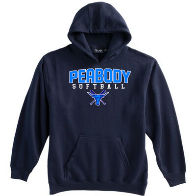 Pennant Brand Peabody Softball Hooded Sweatshirt 1.0