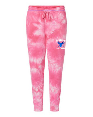 Unisex Embroidered Independent Brand Peabody Softball Jogger Tie Dye Sweatpants W/ Pocket
