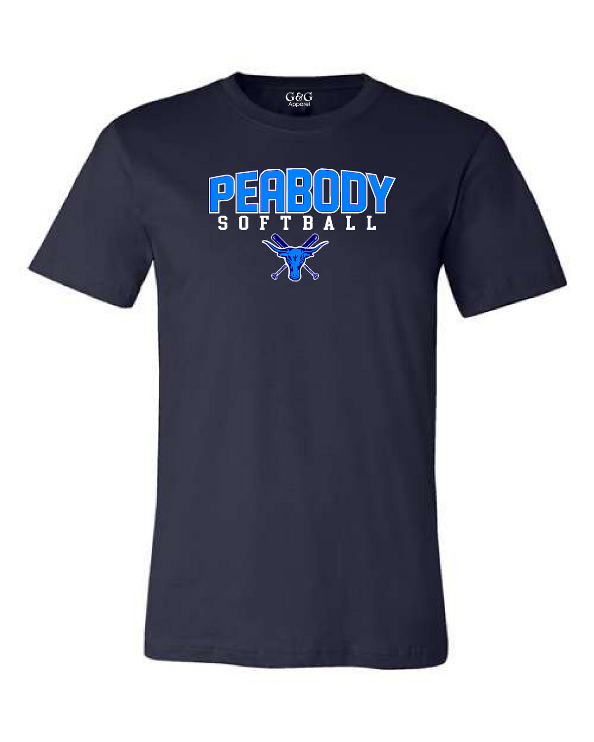 Unisex Youth & Adult 50/50 Dri-Power Peabody Softball T-Shirt 1.0