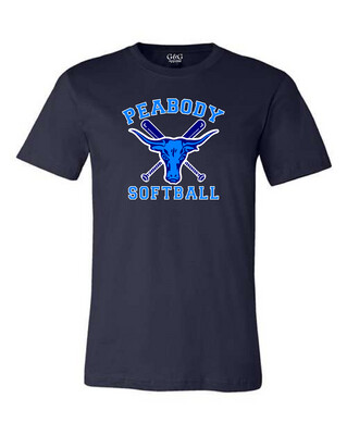 Unisex Youth & Adult 50/50 Dri-Power Peabody Softball T-Shirt
