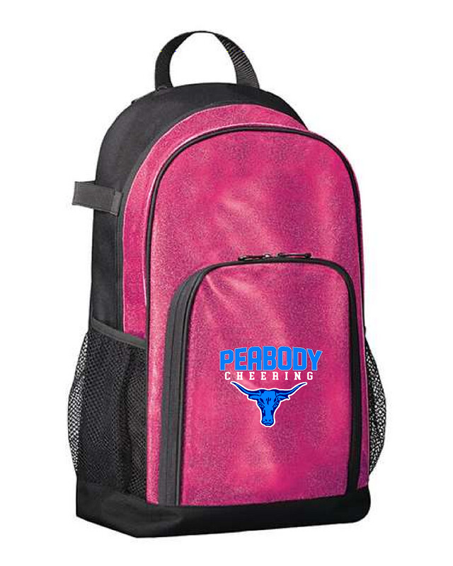 Embroidered Augusta Sportswear Glitter Backpack W/ Peabody High Cheer  Logo