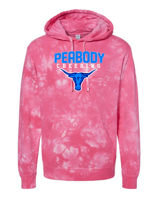 Independent Brand Peabody High School Cheer Tie Dye Hooded Sweatshirt
