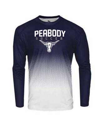 Badger Brand Peabody Soccer Hex 2.0 Dri-Fit Long Sleeve