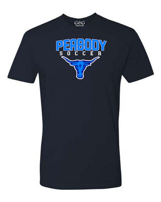 Unisex Youth & Adult Premium Soft Cotton Peabody High Soccer T-Shirt 1.0