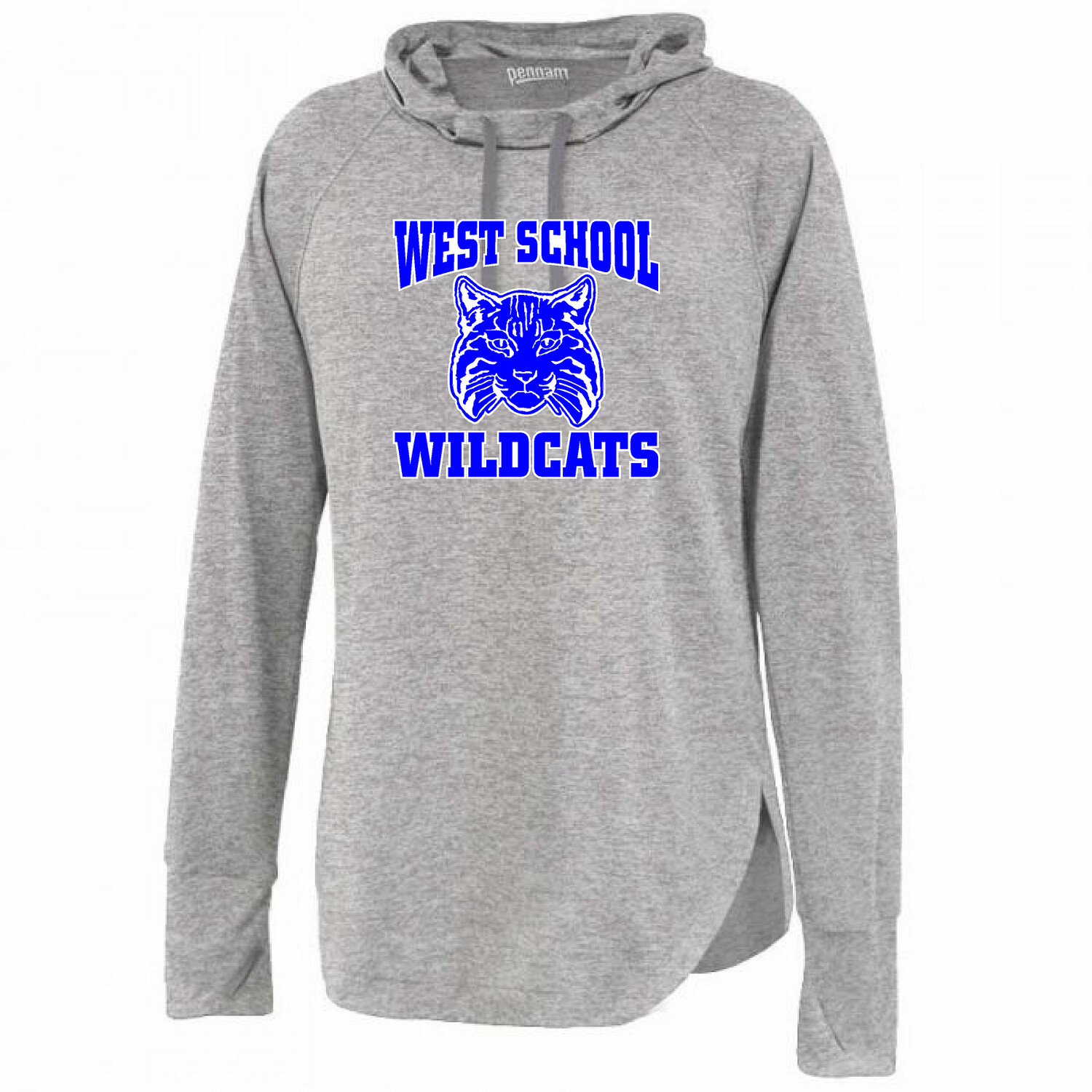 Pennant Brand Women's West Memorial Elementary School Pop Over Performance Hooded Shirt 2.0
