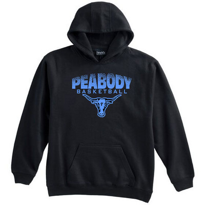 Limited Pennant Brand Hammered Peabody Basketball Metallic Marine Blue Hooded Sweatshirt