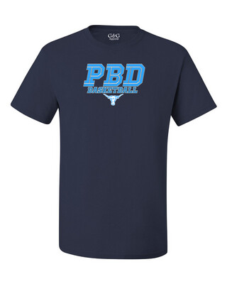 Unisex Youth & Adult 50/50 Cotton - polyester Blend Dri-Power Peabody Basketball Tee