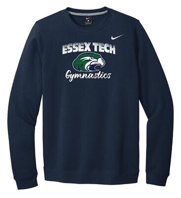 Nike Brand Essex Tech Gymnastics Navy Crew Sweatshirt