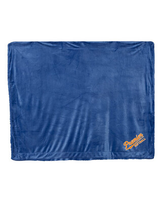 Alpine Fleece - Micro Mink Sherpa Blanket W/ Premier Softball Embroidered Logo