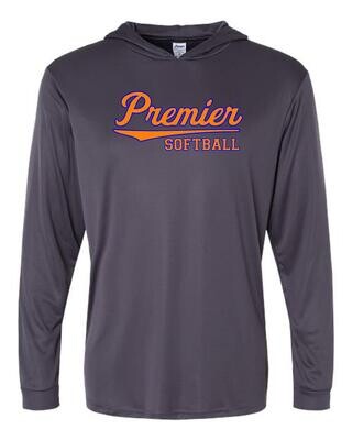 Premier Softball Dri-Fit Hooded Long Sleeve Shirt W/ UPF50+ Protection