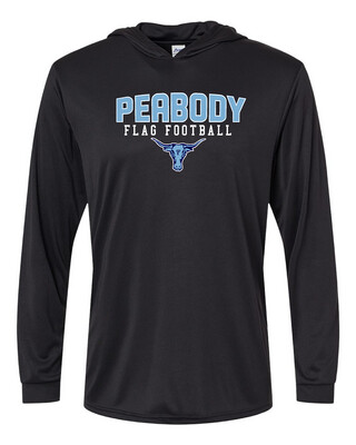 Peabody High Flag Football Dri-Fit Hooded Long Sleeve Shirt W/ UPF50+ Protection