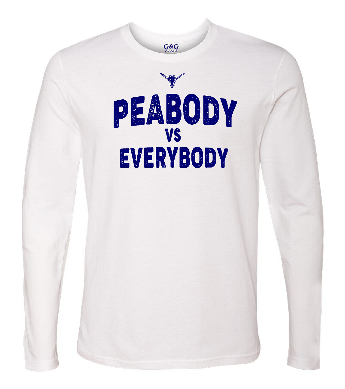 Unisex Long Sleeve Premium Soft Cotton Blend Peabody vs Everybody