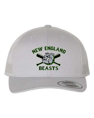 New England Beasts Embroidered Snap Back Trucker Cap OSFM