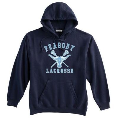 Pennant Brand 10oz Peabody High Girls Lacrosse Hooded Sweatshirt