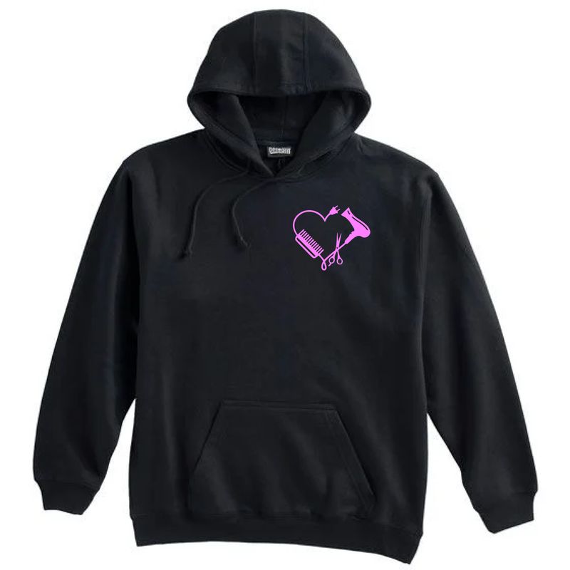 Pennant Brand 10oz Peabody High Cosmetology Hooded Sweatshirt - Black