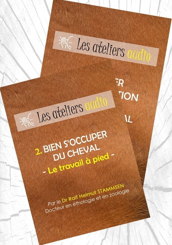 Pack 1 atelier audio "Le travail à pied"  + 1 atelier audio "Maitriser son intonation de la voix face au cheval"