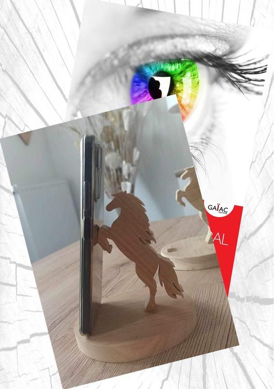 Pack 1 support téléphonique cheval + 1 "Du langage non-verbal à l'intuition" - Grand format
