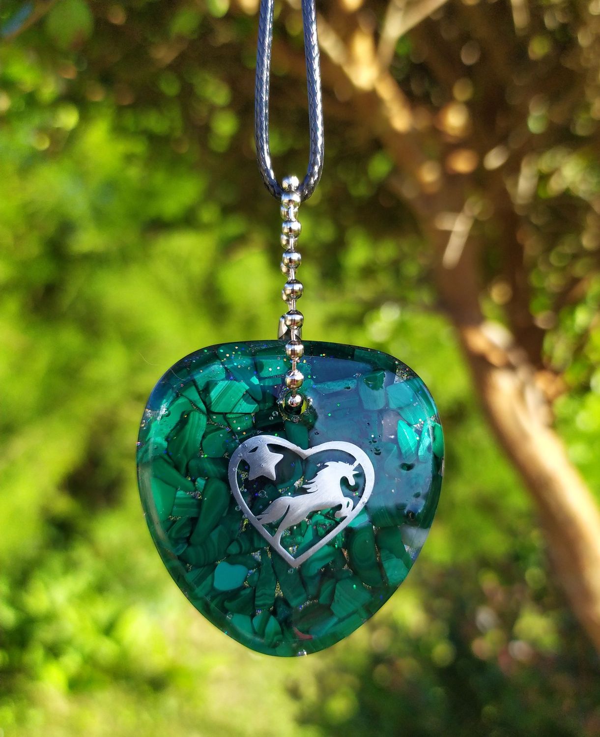 Collier Cheval Malachite