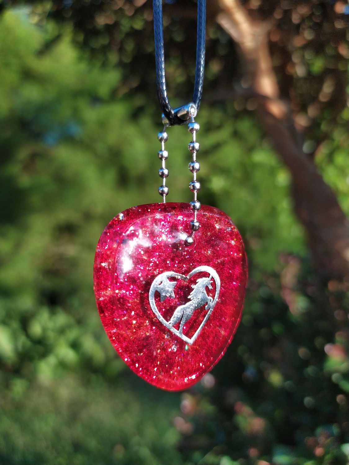 Collier Cheval - Quartz rouge