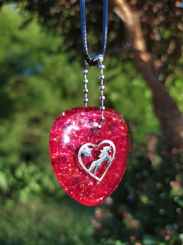 Collier Cheval - Quartz rouge