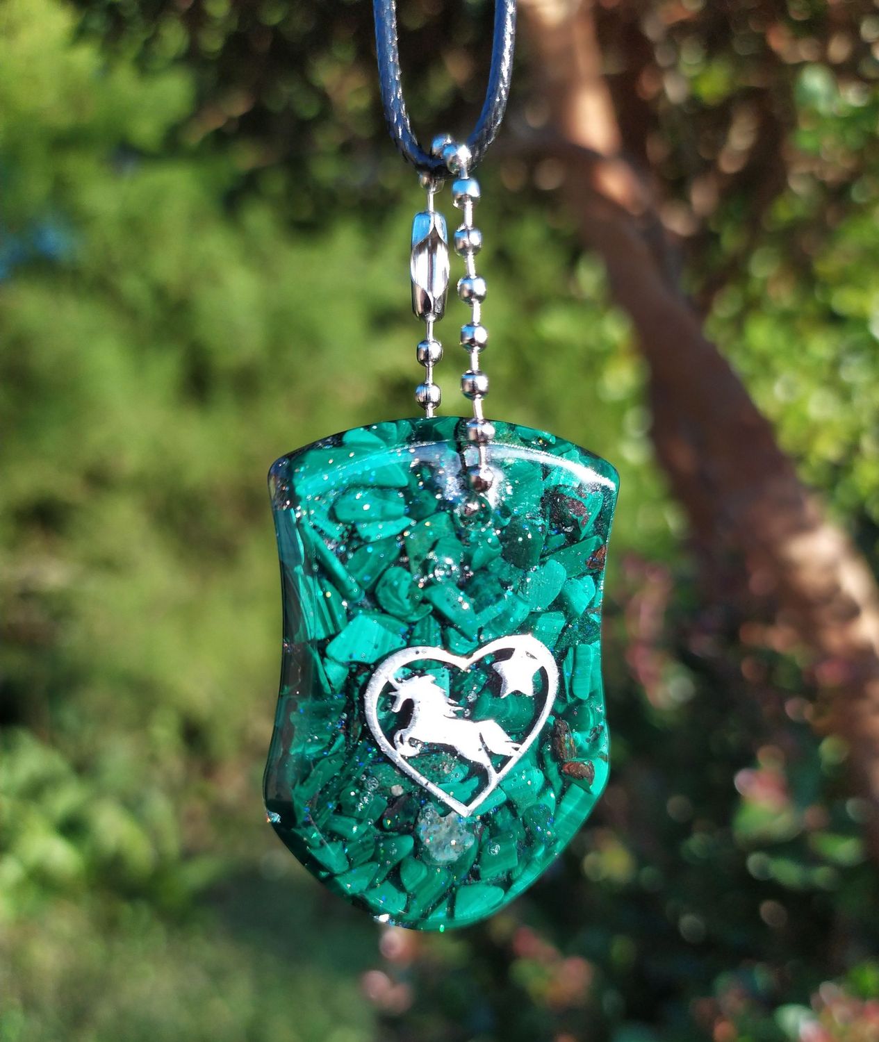 Collier Cheval - Malachite