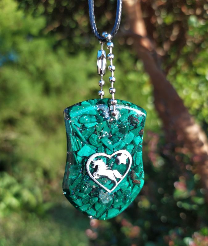 Collier Cheval - Malachite