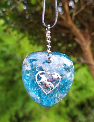 Collier Cheval - Apatite bleue